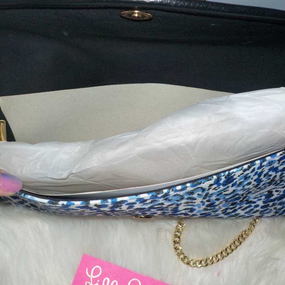 LILLY PULITZER BENTON CLUTCH TWISTED UP RESORT WHITE - NEW WITH TAG - Picture 7 of 12